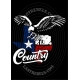 Modèle exclusif Danse Country Last Rebels "Aigle américain" fondant sur drapeau Texan