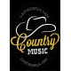 Modèle exclusif Danse Country Last Rebels "Musique Country" avec chapeau de cowboy