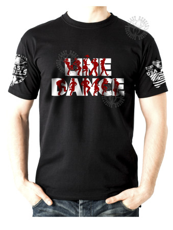 T-shirt LINE DANCE – Danseurs rouges – LAST REBELS - Vue de face