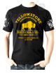 T-shirt danse country homme LAST REBELS - "Yellowstone & Bisons" - Vue de face