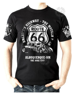 T-shirt danse country homme LAST REBELS - "Route 66" - Vue de face