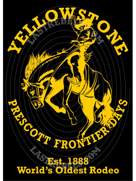T-shirt femme Danse-Country "Yellowstone" - LAST REBELS - Motif exclusif