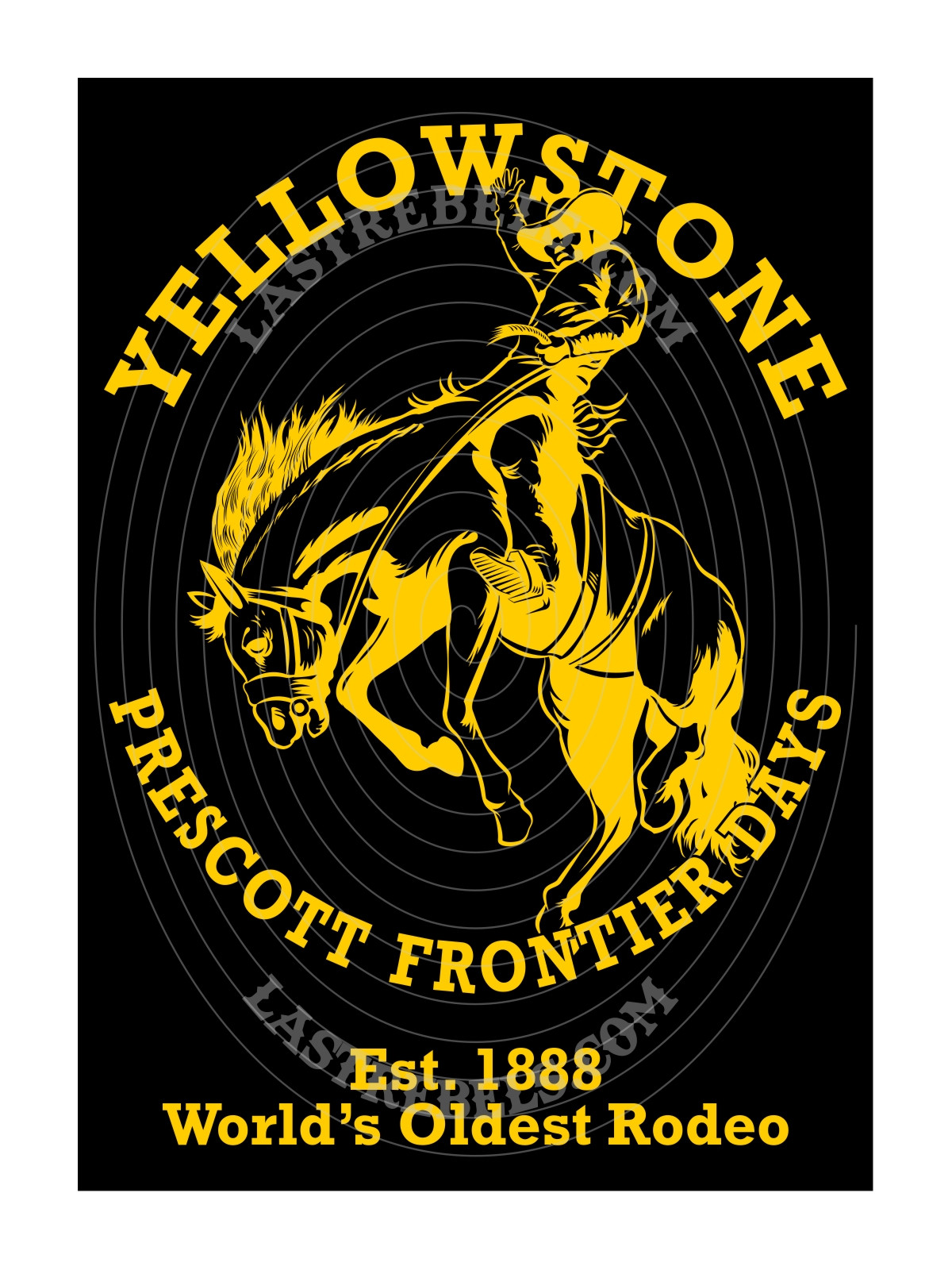 T-shirt femme Danse-Country "Yellowstone" - LAST REBELS - Motif exclusif