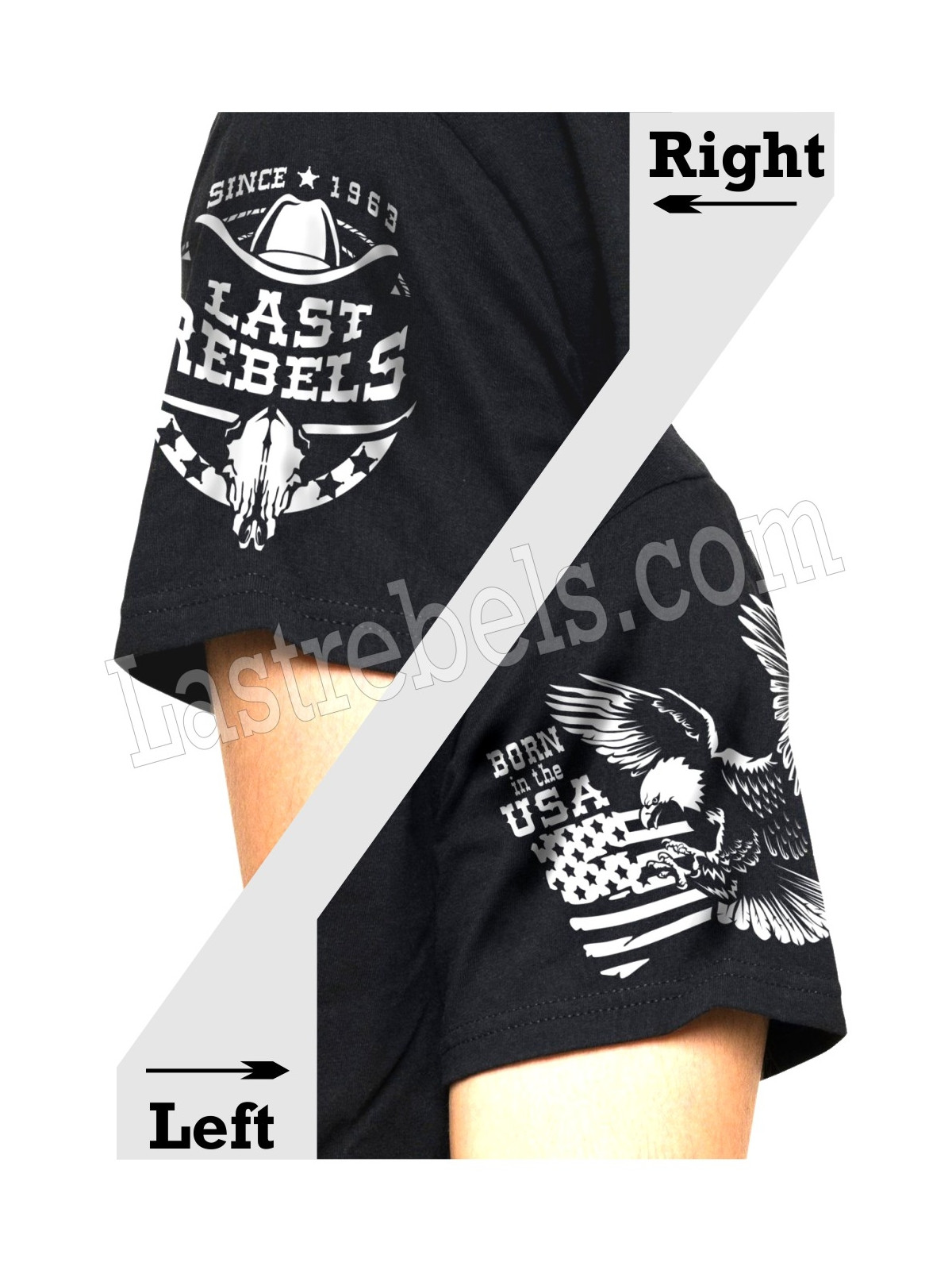T-shirt femme Danse-Country "Yellowstone Aventure" - LAST REBELS - Impressions épaules