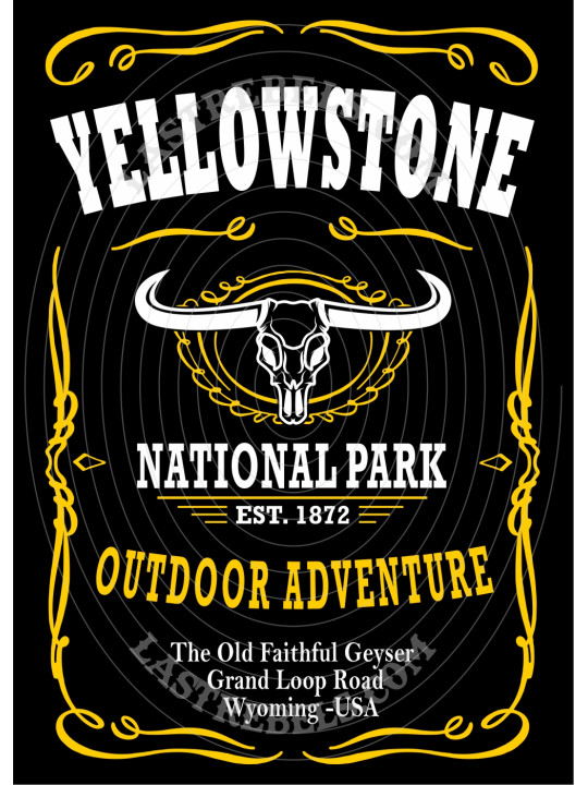 T-shirt femme Danse-Country "Yellowstone Aventure" - LAST REBELS - Motif exclusif