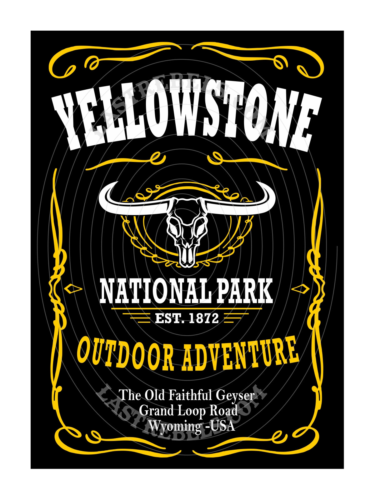 T-shirt femme Danse-Country "Yellowstone Aventure" - LAST REBELS - Motif exclusif