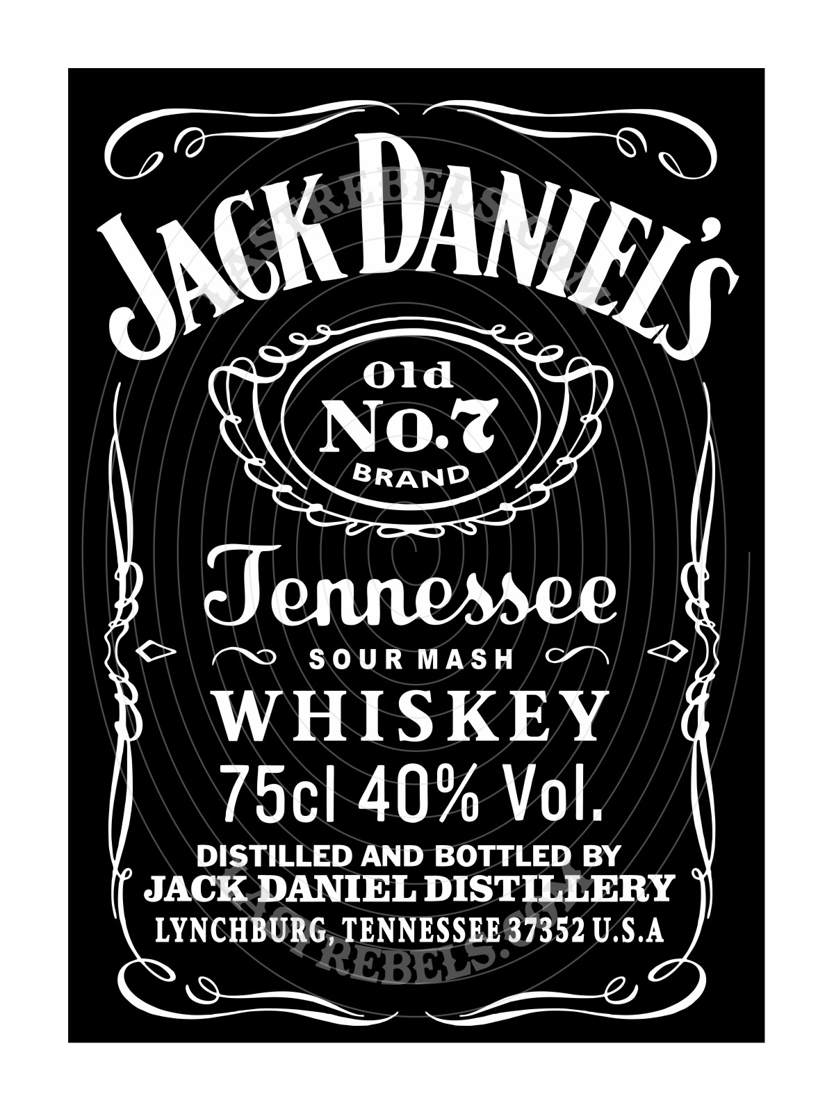T-shirt femme Danse-Country "Jack Daniel's Tennessee" - LAST REBELS - Motif exclusif