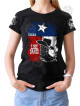 T-shirt Danse Country femme – Bottes, chapeau & drapeau Texas - Vue de face