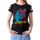 T-shirt Danse Country femme Last Rebels "Southern sounds" sur drapeau sudiste