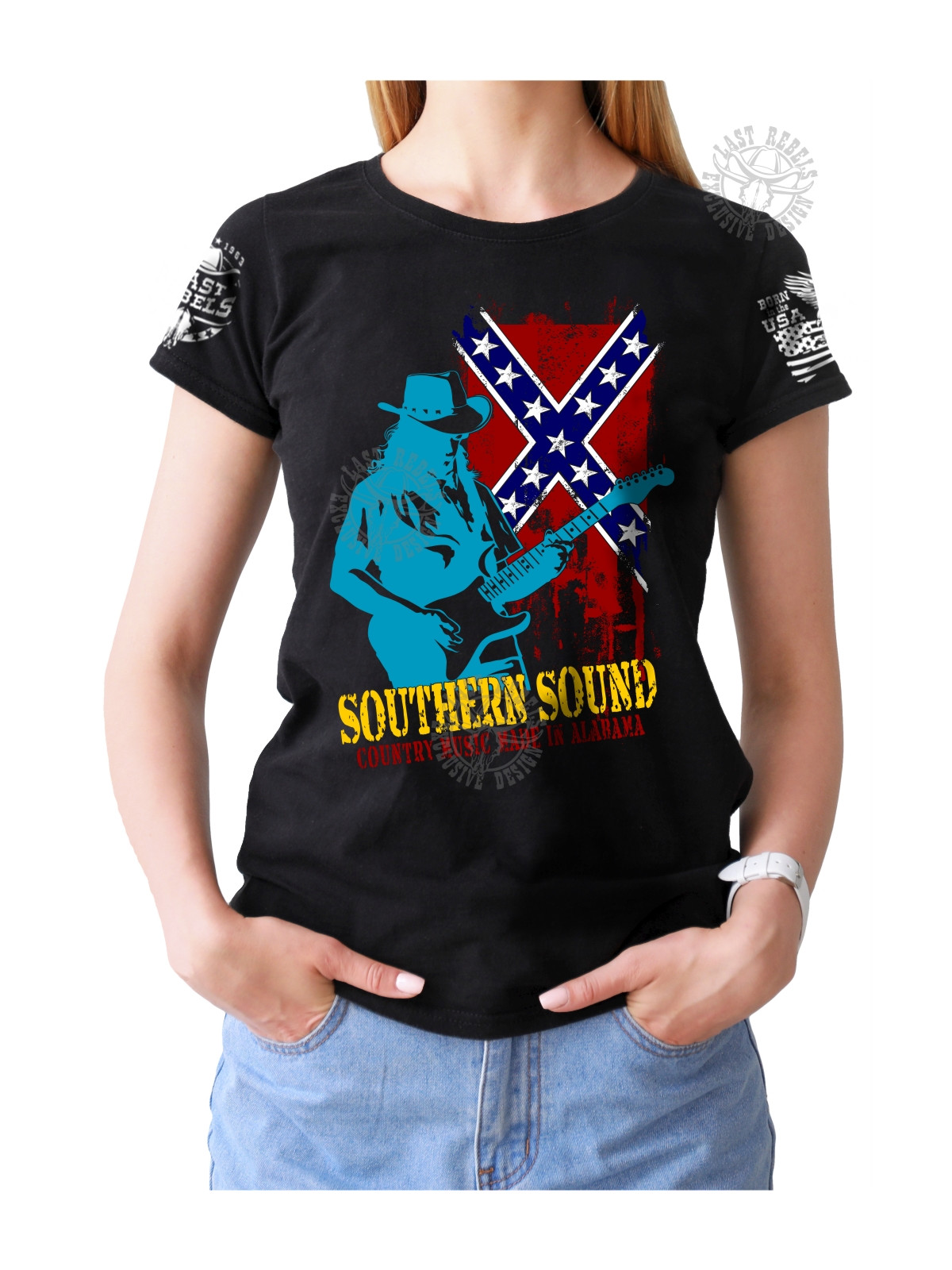 T-shirt femme Danse-Country "Southern Sounds" - LAST REBELS - Vue de face