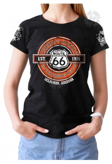 T-shirt Danse Country femme Last Rebels "Route 66" American highway, get your kicks on