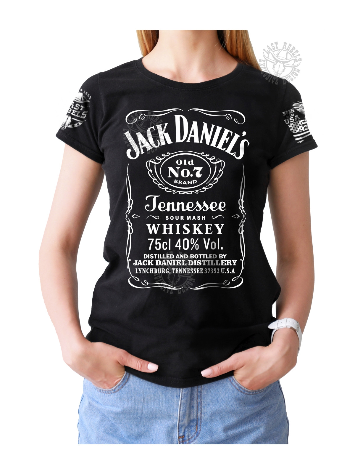 T-shirt femme Danse-Country "Jack Daniel's Tennessee" - LAST REBELS - Vue de face