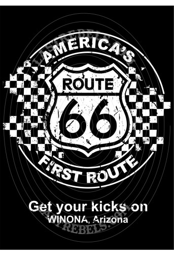 Gilet danse country homme LAST REBELS - Route 66 America's First Route - Motif exclusif