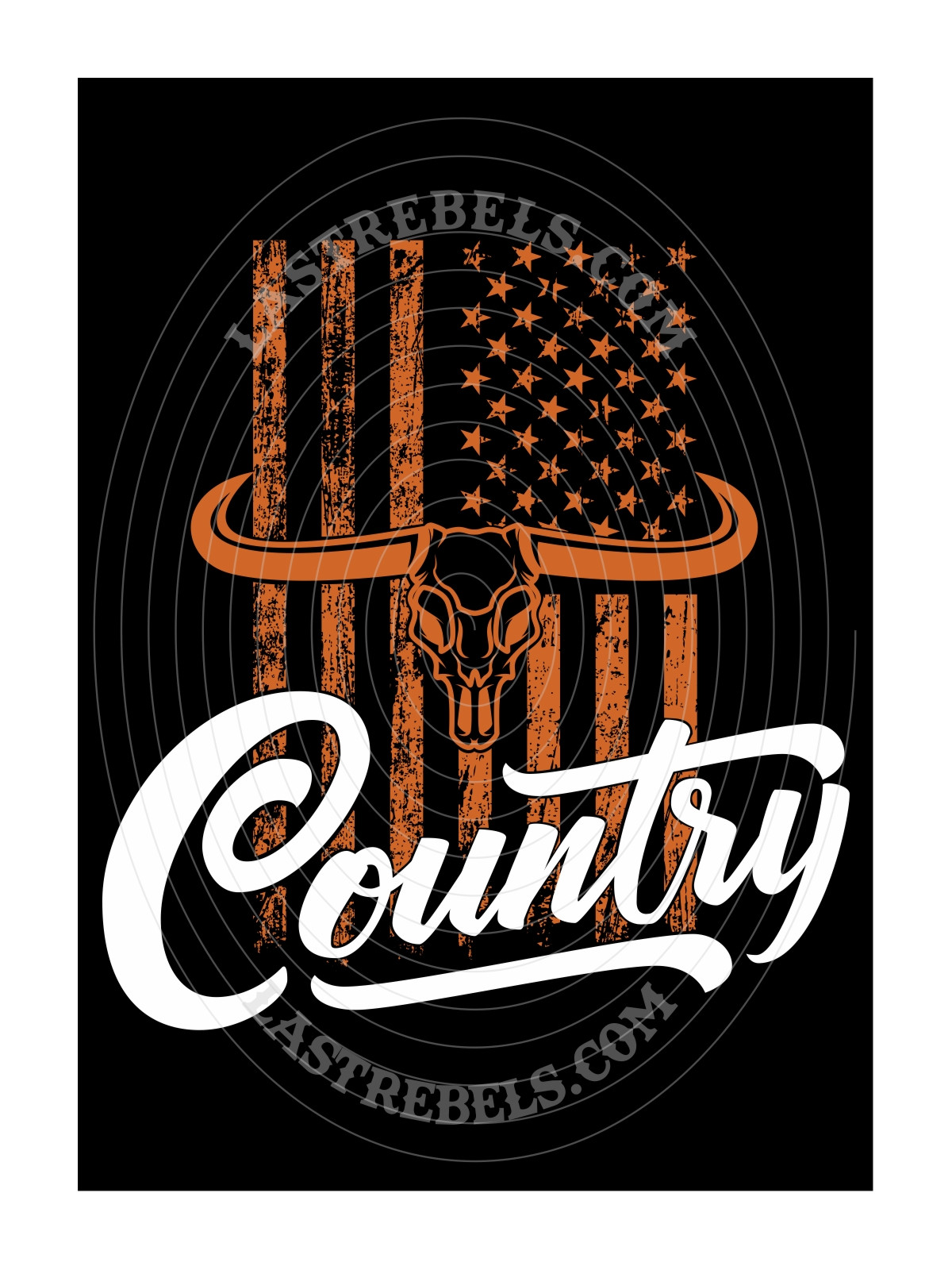 Gilet femme Country Longhorn & USA – LAST REBELS esprit Western - Motif exclusif