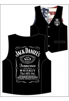 Gilet Danse Country homme Last Rebels "Jack Daniel's" Tennessee, American Whiskey