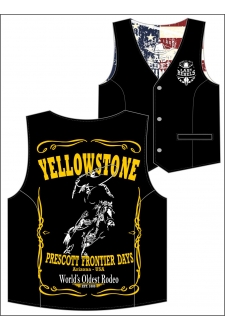 Gilet Danse Country homme Last Rebels "Yellowstone" rodéo "frontier days"