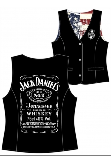 Gilet Danse Country femme Last Rebels "Jack Daniel's" Tennessee, American Whiskey