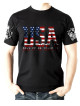 T-shirt danse country homme LAST REBELS - "Esprit Patriotique USA" - Vue de face