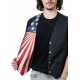 Gilet danse country homme LAST REBELS - Aigle Américain sur Drapeau du Texas - Doublure US 1