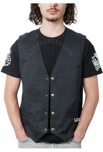 Gilet danse country homme LAST REBELS - I ❤ Country Music - Vue de face