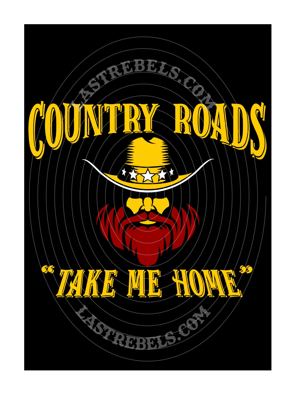 Chemise danse country femme "Country Roads" LAST REBELS - Motif exclusif