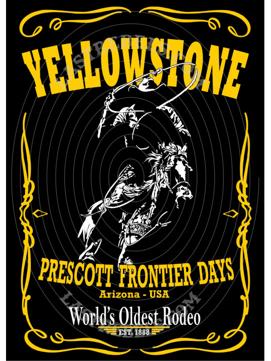 Chemise danse country femme "Yellowstone Prescott Rodeo" LAST REBELS - Motif exclusif