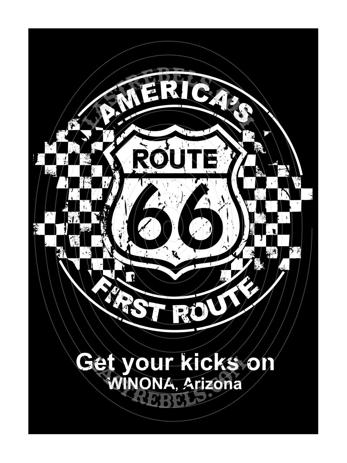 Chemise danse country femme "Route 66 First Route" LAST REBELS - Motif exclusif