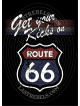 Chemise country femme "Route 66 Get Your Kicks" LAST REBELS - Motif exclusif