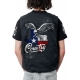 Gilet danse country homme LAST REBELS - Aigle Américain sur Drapeau du Texas - Impression dos