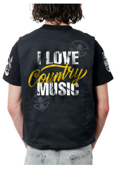Gilet danse country homme LAST REBELS - Passion Country Music - Impression dos