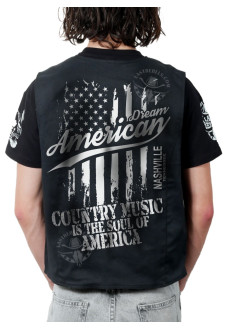 Gilet danse country homme LAST REBELS - Rêvons d'Amérique, l'âme de la Country - Impression dos