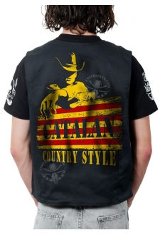 Gilet danse country homme LAST REBELS - Catalan Country Style - Impression dos