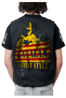 Gilet danse country homme LAST REBELS - Catalan Country Style - Impression dos