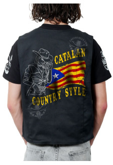 Gilet danse country homme LAST REBELS - Cowgirl Catalan Country Style - Impression dos