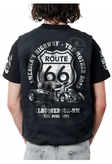 Gilet danse country homme LAST REBELS - Route 66, La Route de l'Amérique - Impression dos