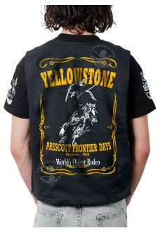 Gilet danse country homme LAST REBELS -Prescott, Le Plus Ancien Rodéo - Impression dos