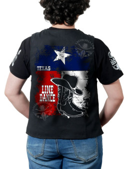 Gilet femme Country bottes & chapeau – LAST REBELS Texas Line Dance - Impression dos