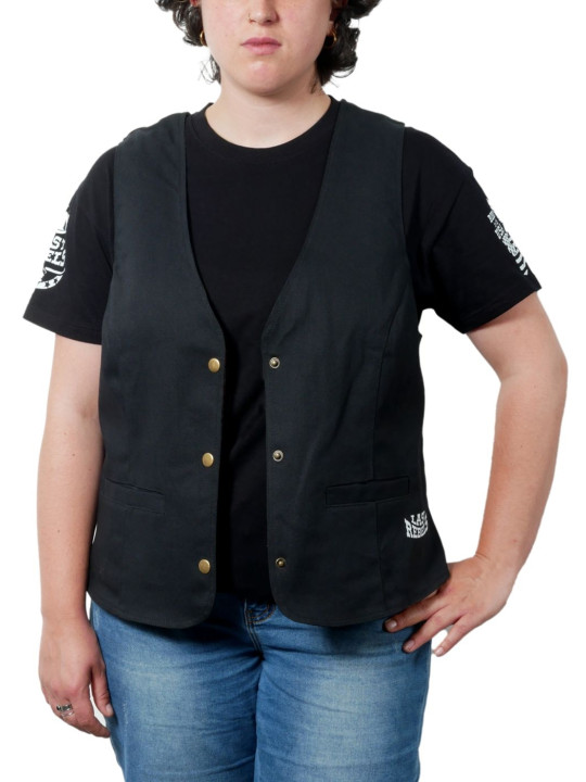 Gilet femme Country "Yellowstone & Rodéo" – LAST REBELS western - Vue de face Gilet femme Country "Yellowstone & Rodéo" – LAST REBELS western - Vue de face