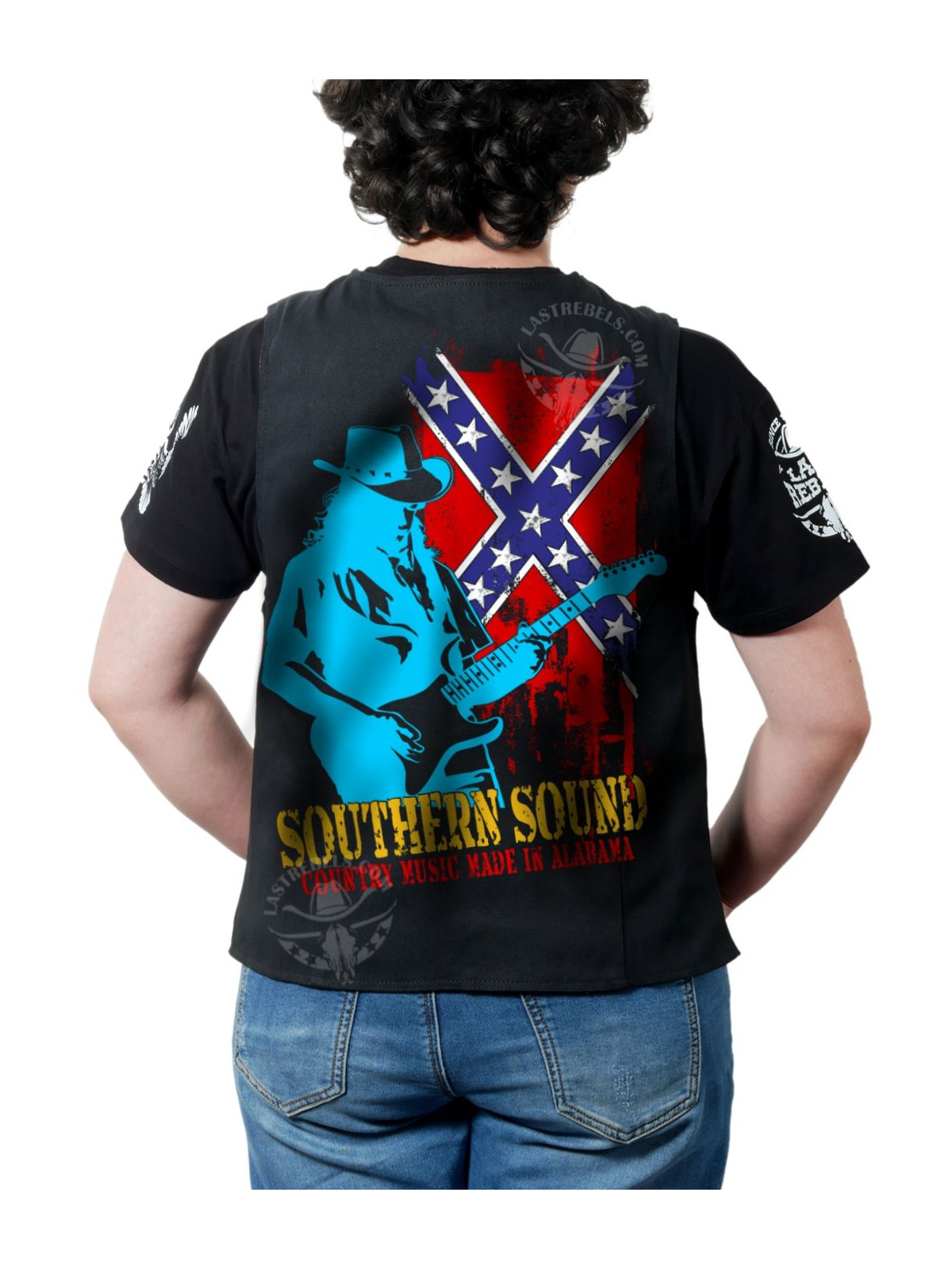 Gilet femme Country "Southern Sounds" – LAST REBELS concert sudiste - Impression dos