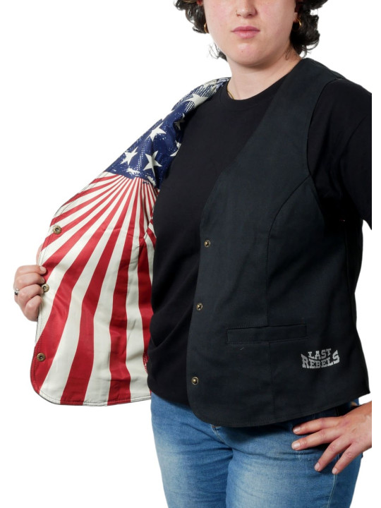 Gilet femme Country "Route 66 America's Highway" – LAST REBELS - Doublure US 1