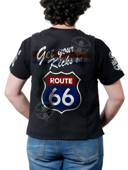 Gilet femme Country "Route 66 Get your kicks" – LAST REBELS - Impression dos