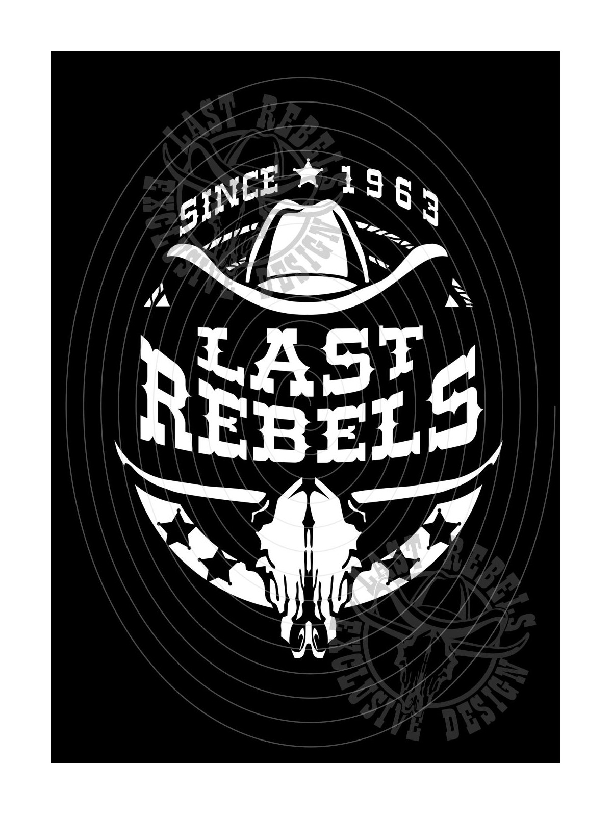 Chemise country femme "Cowboy Boots & Hat USA" LAST REBELS - Logo