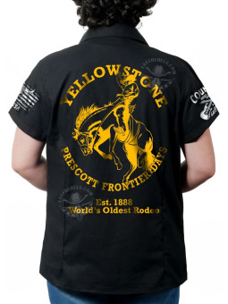 Chemise country femme "Yellowstone Rodéo Prescott" LAST REBELS - Impression dos