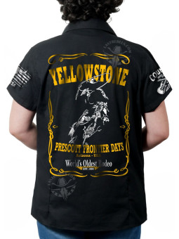 Chemise danse country femme "Yellowstone Prescott Rodeo" LAST REBELS - Impression dos