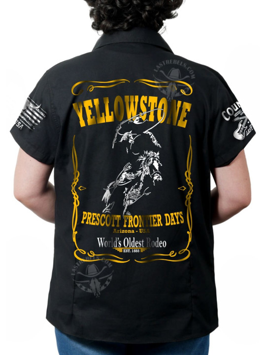 Chemise danse country femme "Yellowstone Prescott Rodeo" LAST REBELS - Impression dos