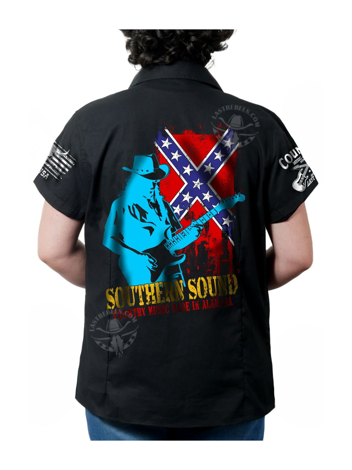 Chemise danse country femme "Southern Sounds" LAST REBELS - Impression dos