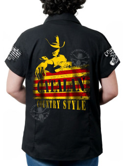 Chemise country femme "Catalan Spirit" LAST REBELS - Impression dos