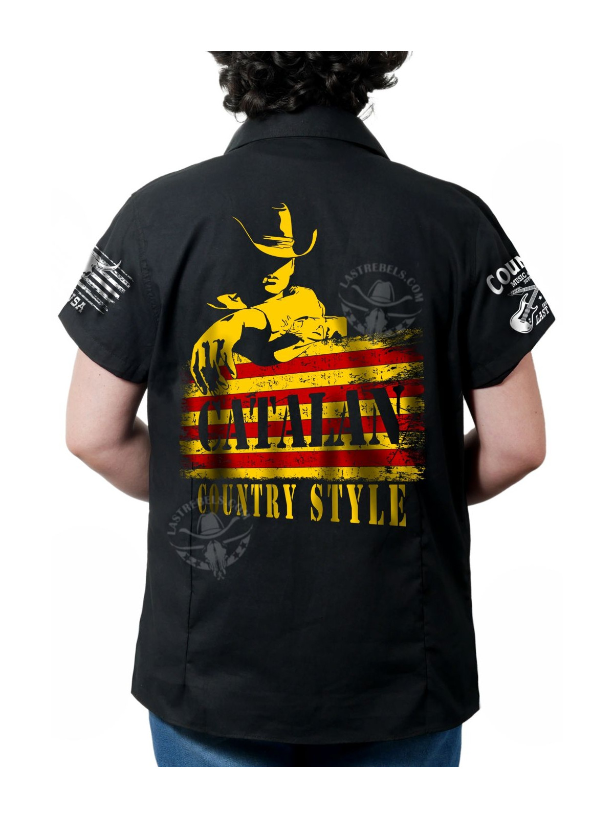 Chemise country femme "Catalan Spirit" LAST REBELS - Impression dos