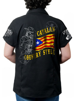 Chemise danse country femme "Catalan Country Style" LAST REBELS - Impression dos