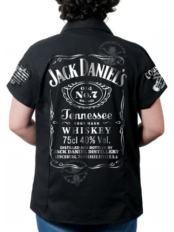 Chemise danse country femme "Jack Daniel’s Tennessee" LAST REBELS - Impression dos